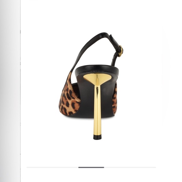 Nine West Orlanda slingback stiletto pump in a leopard print. - Picture 5 of 16